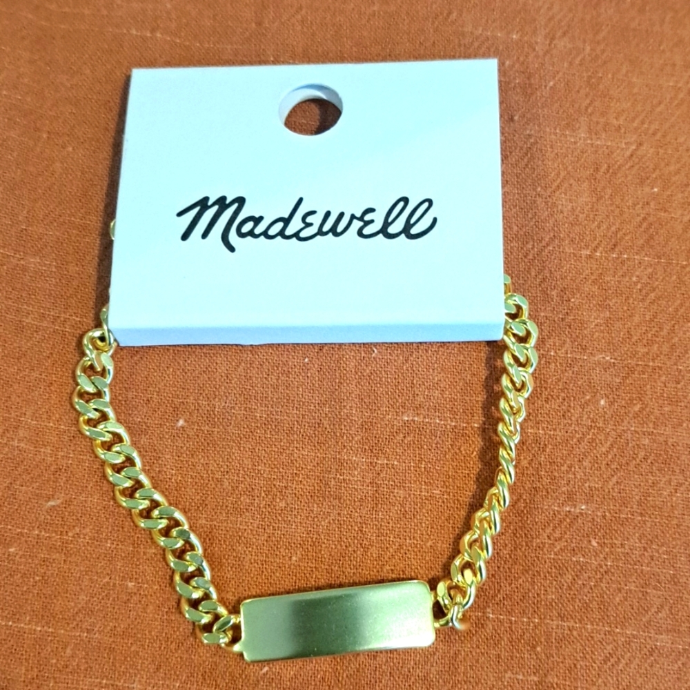 Madewell Brushed Gold Bracelet NWT